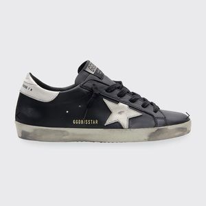 Golden Goose two-tone leather low top sneakers
